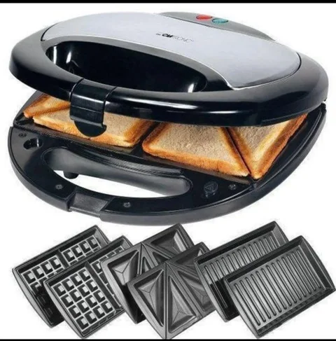 Мультимейкер Crownberg CB-1076 4 в 1: гриль, сендвічниця, вафельниця, горішниця