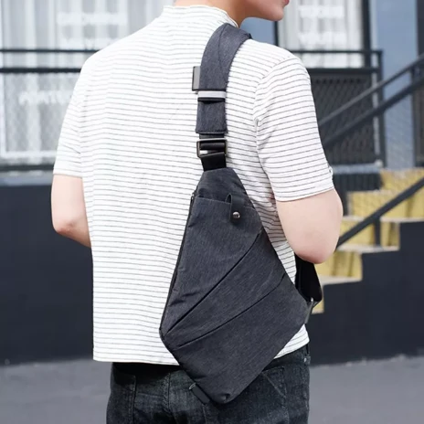 Чоловіча ультратонка сумка через плече Cross Body з регульованим ременем