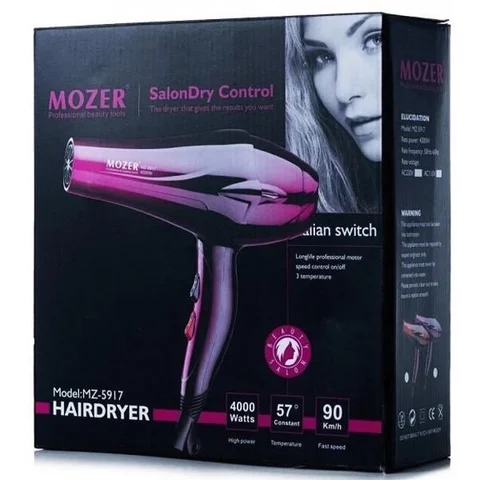 Фен для волосся Mozer MZ-5917 4000 Вт з турборежимом