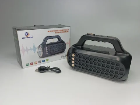 Портативна Bluetooth-колонка EP-516 15 Вт із сонячною панеллю та ліхтариком