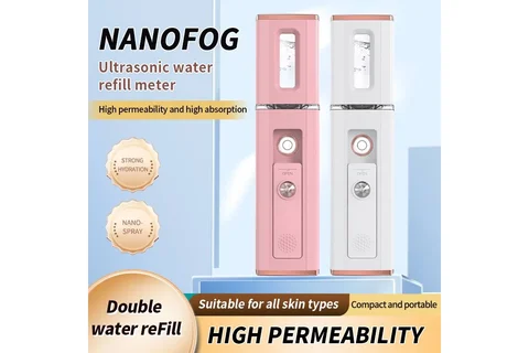 Портативний нанозволожувач-небулайзер для обличчя і вій NANOFOG білий