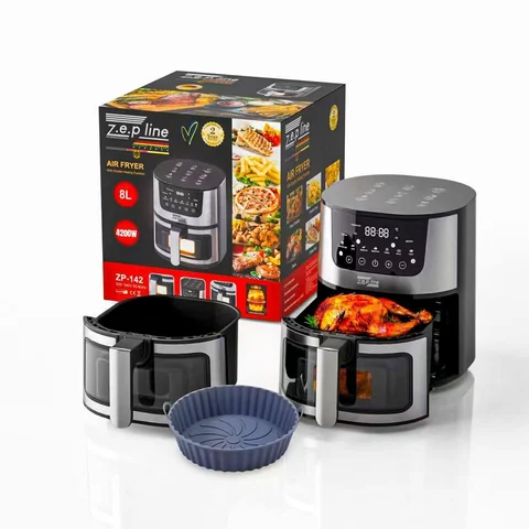 Аерофритюрниця Zepline ZP-142 8 л 4200 Вт, 7 програм, з вбудованим грилем